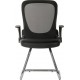 Flip Mesh Visitor Boardroom Chair - Foldaway Arms
